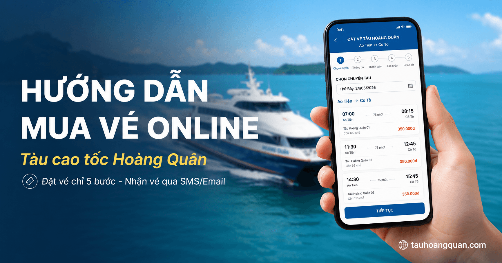 Hướng dẫn mua vé online